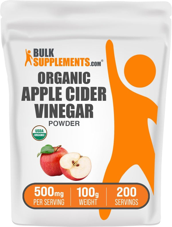 BulkSupplements.com Organic Apple Cider Vinegar Powder - Apple Cider Vinegar Supplement, ACV