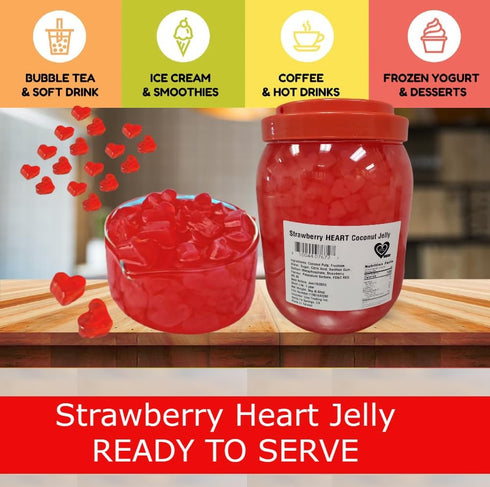 6.6 lb) Darong Coconut Jelly Topping nata de coco for Boba Tea | Ice Cream | Yogurt | Smoothie | Milk Tea | Desserts