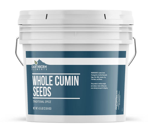Earthborn Elements Whole Cumin Seeds 1 Gallon Bucket, Aromatic Spice, Warm Flavor
