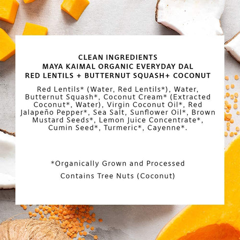 10oz (PACK 3) Maya Kaimal Organic Indian Foods | Red Lentil Everyday Dal | of | Microwaveable, Ready to Eat, Fully