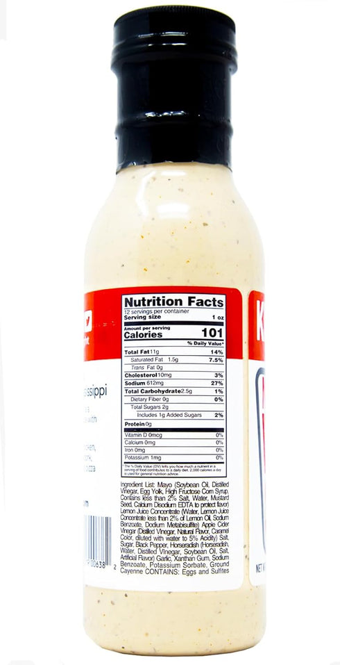Killer Hogs Mississippi White Sauce - 12 Ounces Championship BBQ Sauce