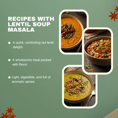 7 oz. Pride of India - Lentil Soup Masala Authentic Indian Taste Spice Blend for Lentil Soups and Stews Flavorful Mix