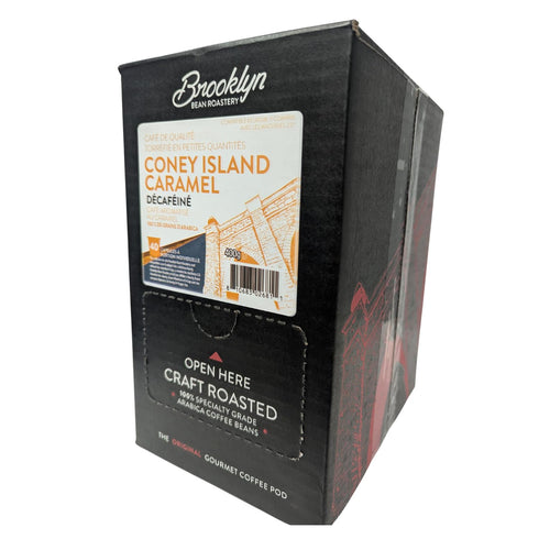 2.0 40 Count, Brooklyn Beans Coffee Pods, Coney Island Caramel Decaf - Compatible with Keurig K Cup Brewers Including