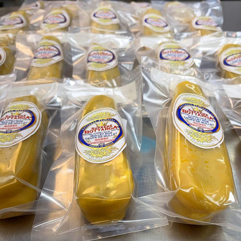 6.2oz Greek Avgotaharo - Premium Greek Grey Mullet Bottarga Covered in Beeswax - Approx.