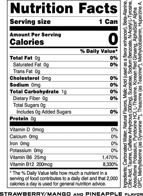 300mg (12 Bucked Up Energy Drink (Miami) CT)