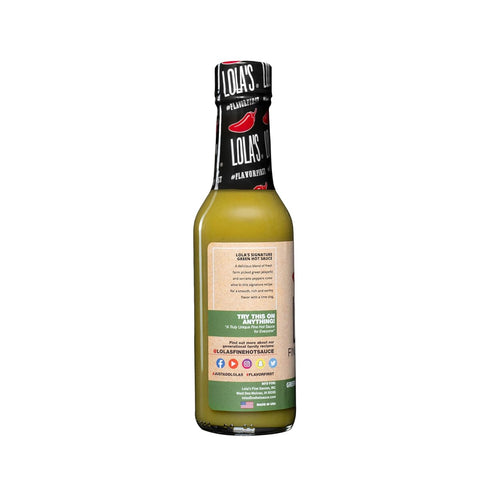Lola’s Fine Hot Sauce - Green Jalapeño and Serrano, 5 Fl Oz, Family Recipe, All-Natural, Gluten-Free, Keto