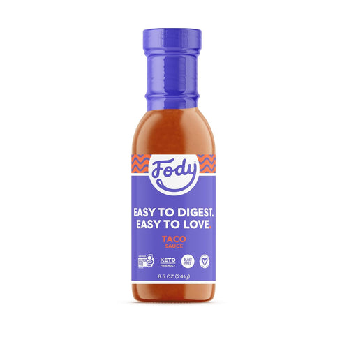 Fody Foods Vegan Taco Sauce Marinade, 8.5 Ounce - Avocado Oil & Red Sauce, Low Fodmap Certified