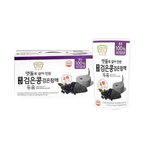 Generic Areumdeul Black Bean Soy Milk with Grain Flavors 180ml x 15 Pack