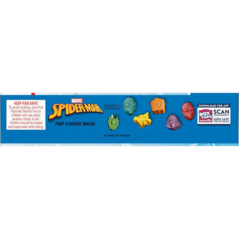 10 (Pack 8) Spiderman Fruit Flavored Snacks, Treat Pouches, Gluten Free, ct