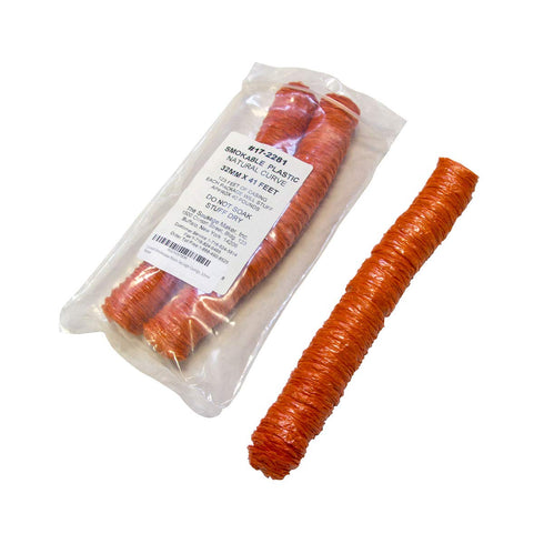 32mm The Sausage Maker - Curved Smokeable Plastic Sausage Casings