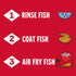 5 oz (Pack 6) Louisiana Fish Fry, Air Fry Fish Coating Mix