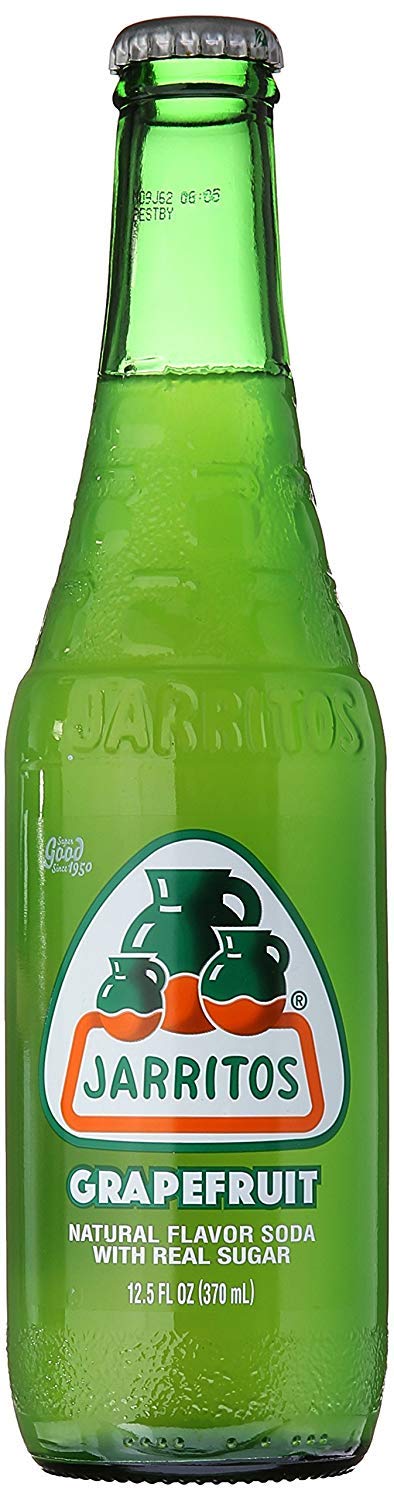 Pack, 12.5oz (Pack 6, 75 Oz) Jarritos Mexican Soft Soda Drink, Grapefruit, Mandarin, Lime - Variety Glass Bottle