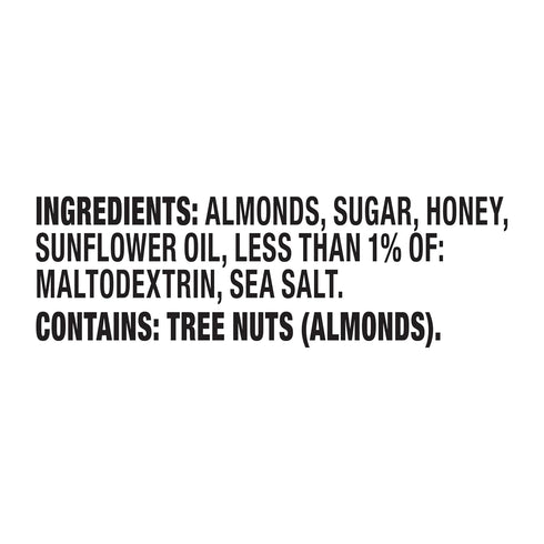 6 Oz (Pack 12) Blue Diamond Almonds Honey Roasted Snack Nuts, Resealable Cans