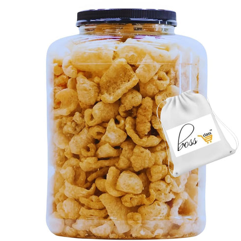 (1) Smoked Pork Rinds Original 16oz Tub CUSTOM BAG Crunchy Fried Pork
