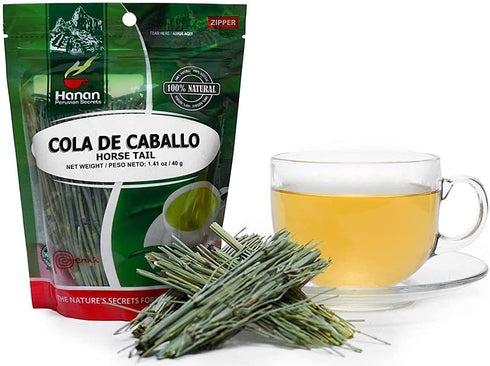 Hanan Horsetail Loose Herb Tea (Cola de Caballo) 1.4 oz (40 g) - Natural Dried Horse Tail Supplement