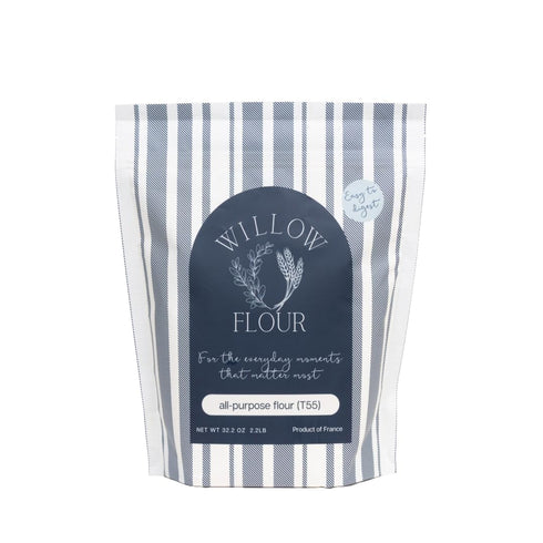 Northshore Willow and Oak Willow Flour - Authentic French T55 Wheat Flour for Baking, Fine milled,