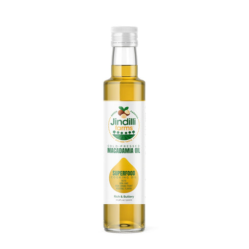 Jindilli Farms Macadamia Nut Cooking Oil- Australian Pure Cold Pressed Oil, Unrefined,