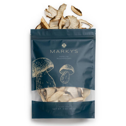 MARKY'S Dried Porcini Mushrooms Grade A - 3 oz / 85 g, 100% Dry Boletus Edulis for Cooking