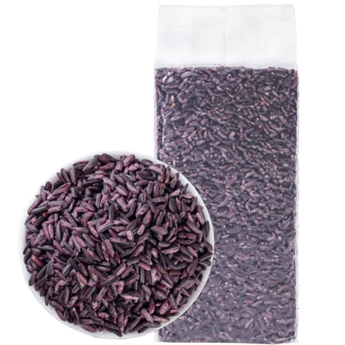 MIHUNTANG 17.63oz Purple Rice New Rice in the season brown Purple glutinous rice Coarse Cereals