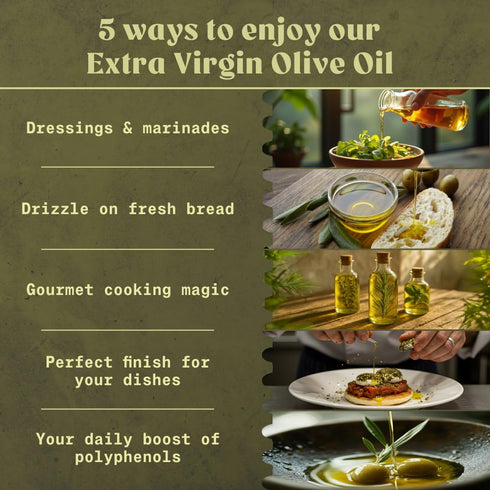 17floz. NaturaleBio Extra Virgin Olive Oil Organically harvested in Spain. D.O.P certified. Premium Cornicabra