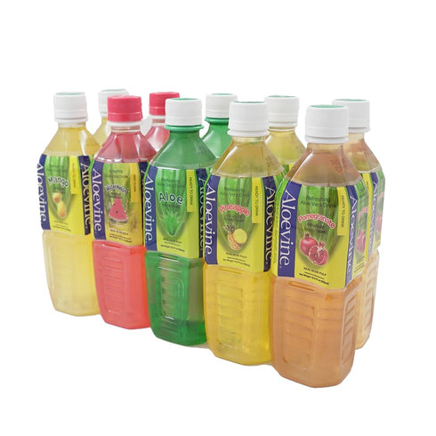 |16.9 oz. pack 10 2 2 2 2 2 Aloevine Aloe Vera Drink juice l variety of l original, watermelon, mango, pomegranate