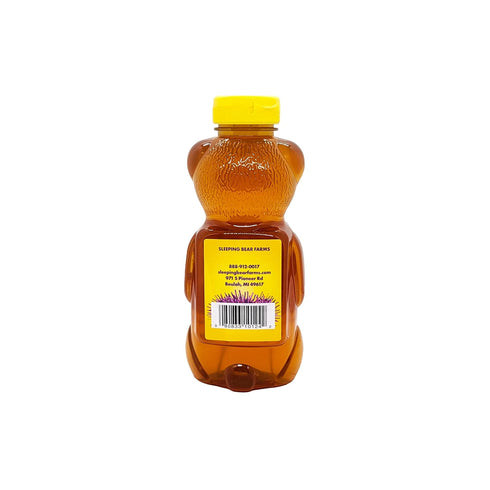 24 oz. Star Thistle Honey Bear Unpasteurized Unblended No Additives Pure Michigan Honey