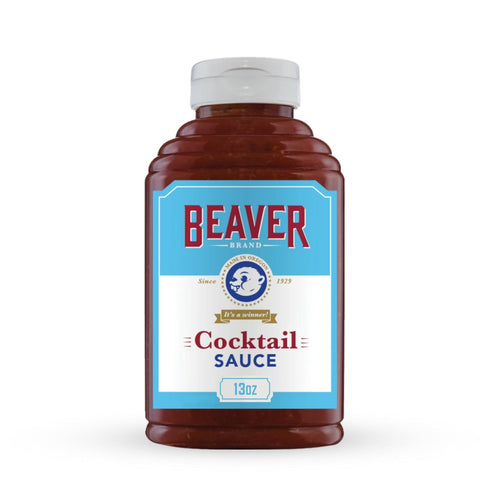 Beaver Brand Cocktail Sauce with Fresh-Grated Horseradish, 13oz, Zesty Seafood & Shrimp