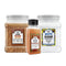 Unpretentious Cinnamon, White Sugar, and Light Brown Sugar Bundle, Various Sizes, Desserts,