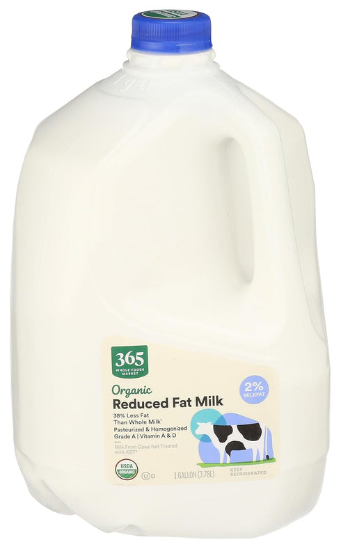 365 by Whole Foods Market , Organic 2% Fat Milk, 128 oz