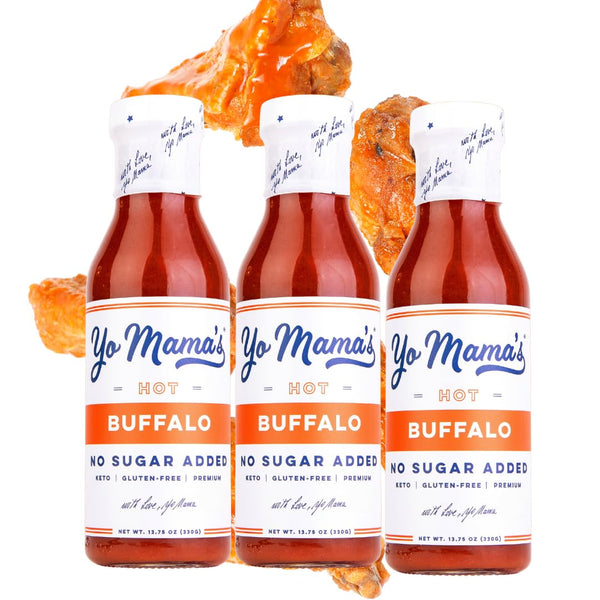 Yo Mamas Foods Keto Hot Buffalo Dipping, Marinade & Wing Sauce -