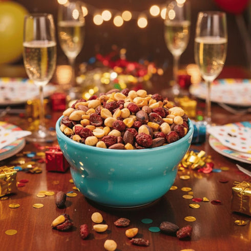 1.76 Oz (12 Packs) Granuts Cranberry Trail Mix | Caramelized Peanuts | Crunchy Corn Nuts + Almonds | Soft Cranberries |