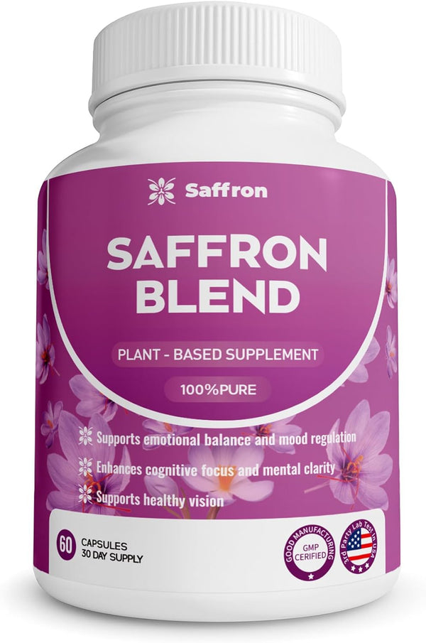 ZonaVitalis Saffron Supplements for Men & Women - Mood, Energy & Vision Support