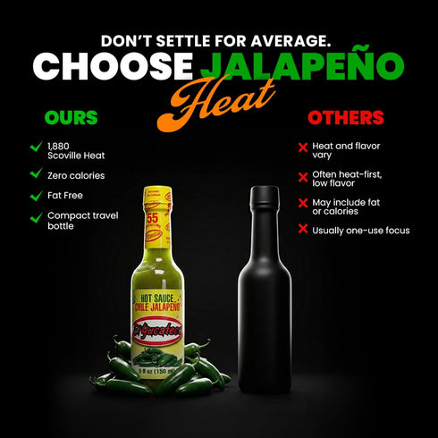 5 (Pack 3) El Yucateco Hot Sauce, Chile Jalapeno, Ounce