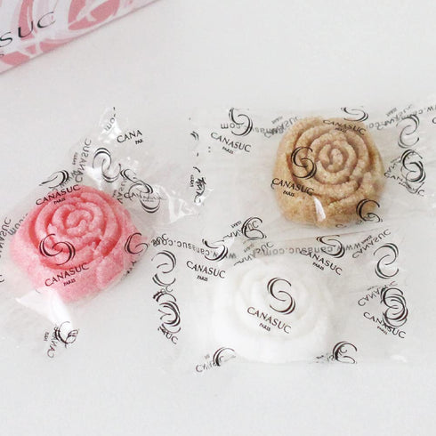 Canasuc 48 Paris, LEnvie en Rose | Pur Sucre de Canne | Box of Assorted and Individually Wrapped French Molded Rose