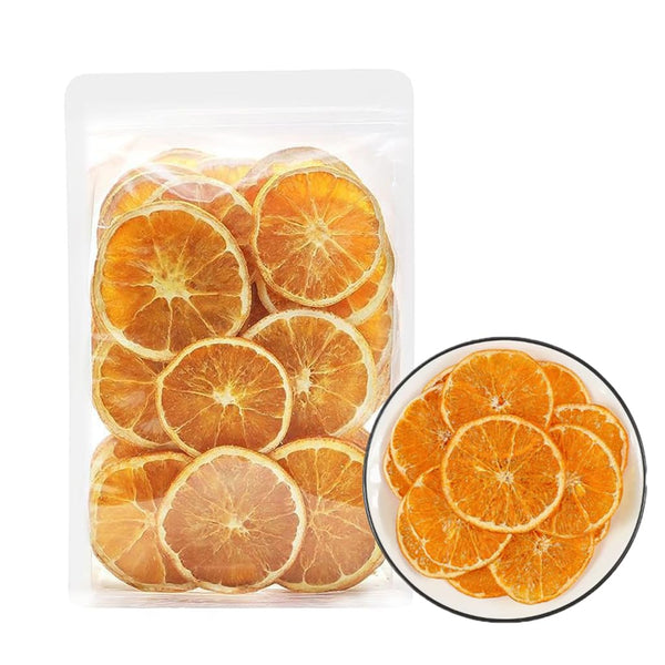 HWZSCCG Dried Orange Slices, 100% Natural Dehydrated Orange Chips, No Sugar Added Perfect