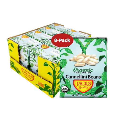 Jack's | Organic Cannellini White Beans 13.4 oz. | Filled with Protein