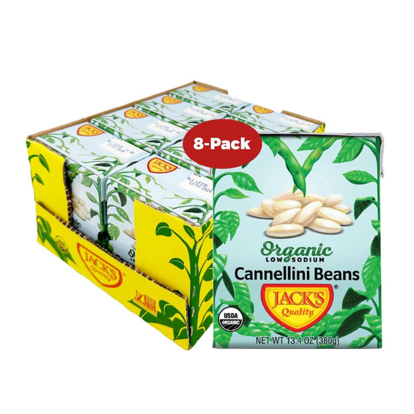 Jack's | Organic Cannellini White Beans 13.4 oz. | Filled with Protein