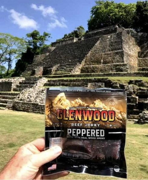 Glenwood Snacks 10oz 100% Glenwood Jerky Bag Beef Jerky (PEPPERED)