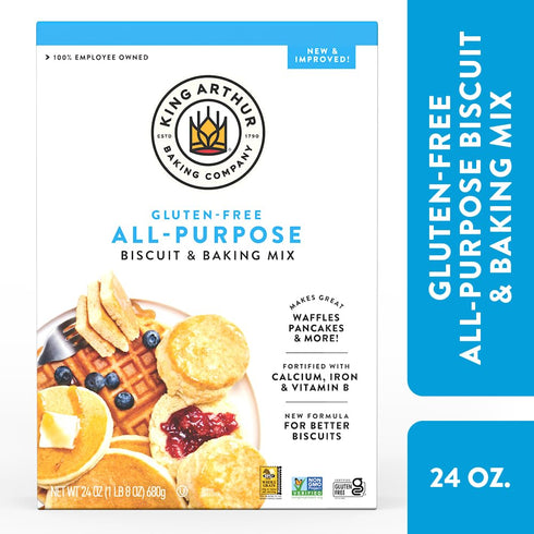24 oz (Pack 6) Packaging King Arthur Gluten-Free All-Purpose Biscuit & Baking Mix, of - Non-GMO Project Verified