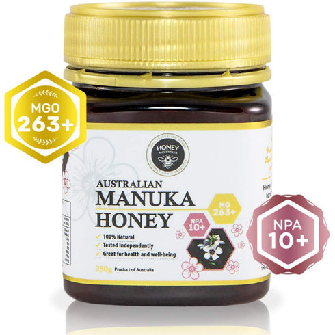 263+ 8.8 oz Honey Australia Manuka Honey MGO | | Raw, Organic, Pure Honey for Daily Wellness & Energy | Natural