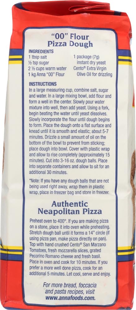 ANNA "00" (3)- 2.2 lb - Napoletana Tipo Extra Fine Flour, Pkgs. by