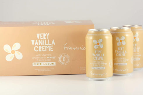 AmishTastes 12 Oz. (12 24)) Frannies Sparkling Very Vanilla Creme, Protected With High-Density Foam, Ounce (Case