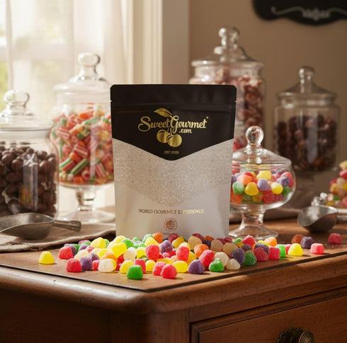 6 1 SweetGourmet Spice Drops Candy, Old-Fashioned Gumdrops, Flavors Jelly Candy, Pound