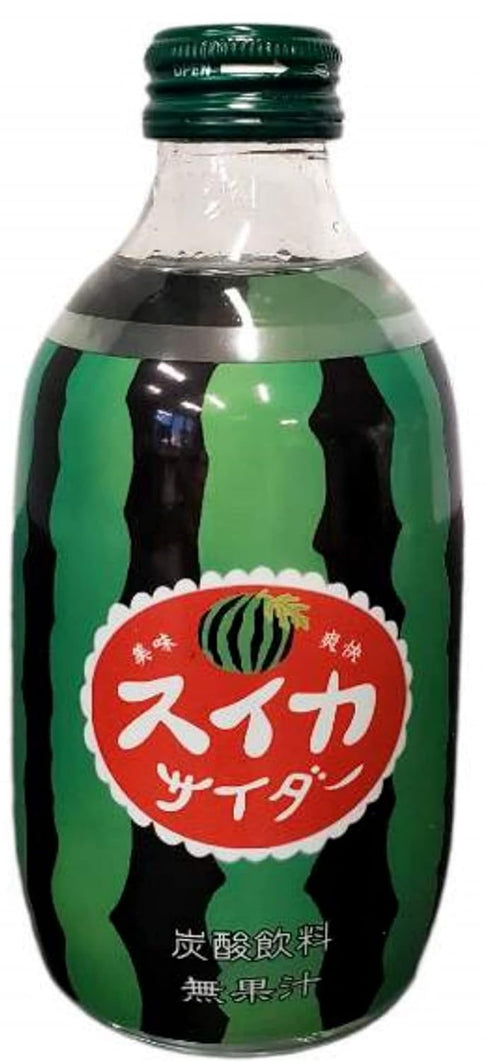 PARSIC 10.14Fl oz Pack 6 (Pack 6)) Tomomasu Japanese Soda Cider Soft Drink, Each (Pine, Durian, Mango, Melon, Peach