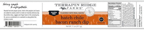 11 (Pack 2) Terrapin Ridge Farms Hatch Chile Bacon Ranch Dip Gourmet Creamy Ounce Jar