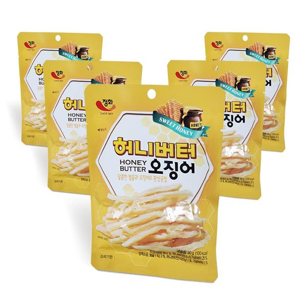 K-Herb Dried Squid – Flavorful Grilled Soft Butter Korean Dried Squid (Butter Squid 5 Pack)
