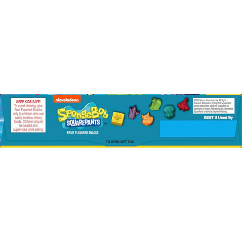 10 8 oz Nickelodeon SpongeBob SquarePants Fruit Flavored Snacks, Treat Pouches, Gluten Free Snack, Ct