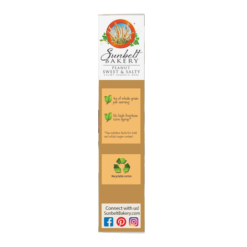 8-1.0 OZ (Pack 4) Sunbelt Bakery Peanut Sweet & Salty Chewy Granola Bars, Bars