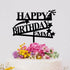 Gamer Control Boy Birthday Cake Toppers Custom Cake Topper for Anniversary Birthday Decor Black Acrylic Happy Birthday