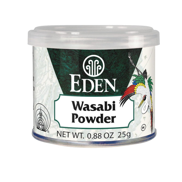 Eden Wasabi Powder with Real Japanese Horseradish, Fiery, Traditionally Made in Japan, 0.88 oz